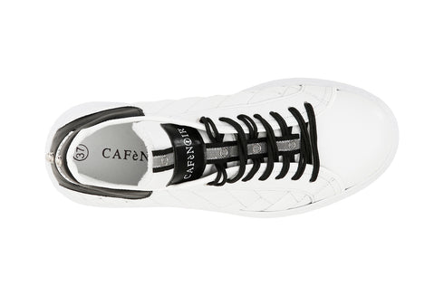 CafèNoir Donna Sneakers in pelle trapuntata C1DE1480 Bianco