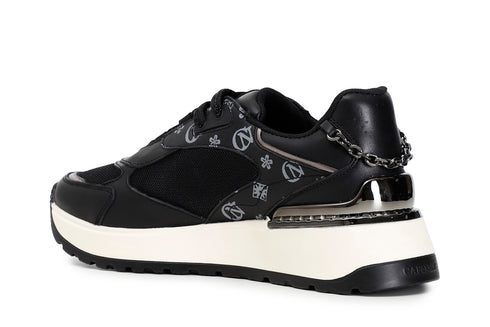 CafèNoir Donna Sneakers in mesh e pelle C1DL9430N001 Nero