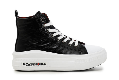 CafèNoir Donna Sneakers allacciata in similpelle C1DM9250 Nero