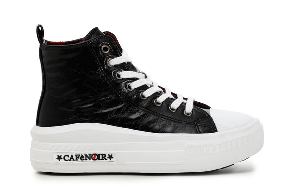 CafèNoir Donna Sneakers allacciata in similpelle C1DM9250 Nero