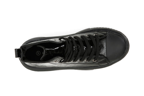 CafèNoir Donna Sneakers allacciata in similpelle C1DM9251 Nero