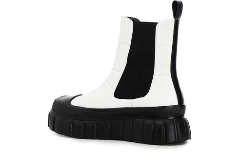 CafèNoir Donna Tronchetto con elastici in tessuto laminato trapuntato C1DM9420W001 Bianco