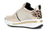 CafèNoir Donna Sneaker in pelle cavallino e laminato C1DN1005M015 Beige/platino