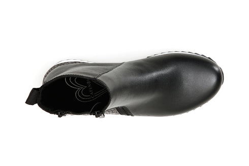 CafèNoir Donna Tronchetto con cerniere in pelle e riporto cocco C1DN1130 Nero/piombo