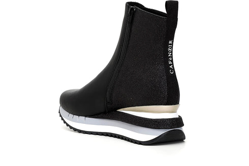 CafèNoir Donna Tronchetto in pelle con dettaglio logo C1DN1140 Nero/platino