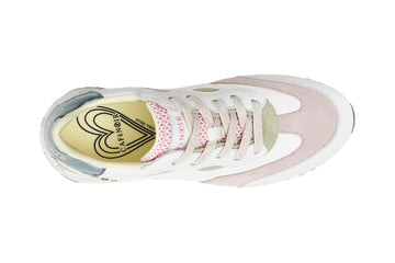CafèNoir Donna Sneakers in pelle e tessuto multicolor C1DN1370R005 Multi rosa