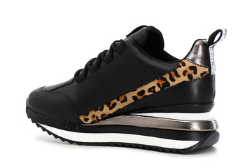 CafèNoir Donna Sneakers in pelle C1DN1560N051 Nero/leopard