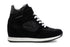 CafèNoir Donna Sneakers in pelle scamosciata con zeppa interna C1DQ6020 Nero