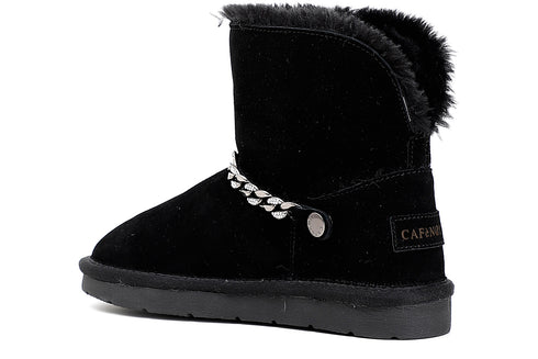 CafèNoir Donna Tronchetto in pelle scamosciata con catena C1DR6010 Nero