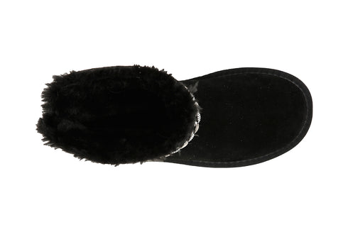 CafèNoir Donna Tronchetto in pelle scamosciata con catena C1DR6010 Nero