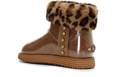 CafèNoir Donna Tronchetto in pvc con pelliccia maculata C1DV9010 Maculato