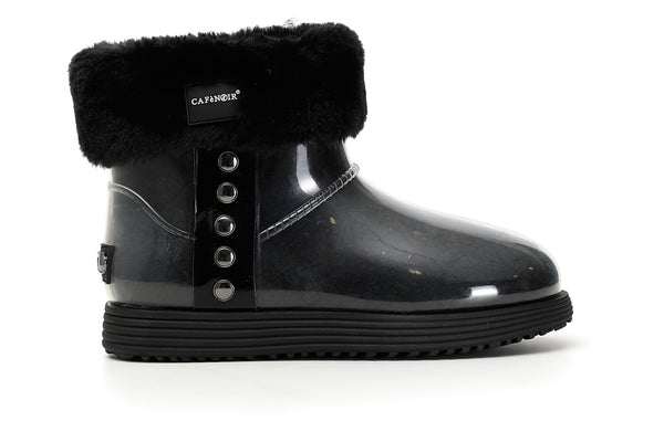 CafèNoir Donna Tronchetto in pvc con pelliccia sintetica C1DV9020 Nero