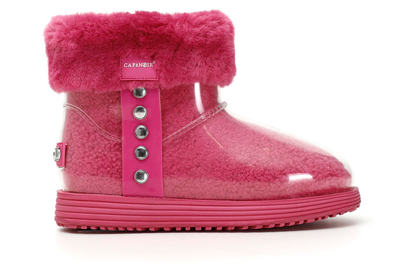 CafèNoir Donna Tronchetto in pvc con pelliccia sintetica C1DV9020 Fuxia