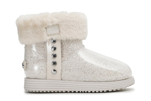 CafèNoir Donna Tronchetto in pvc con pelliccia sintetica C1DV9020 Panna