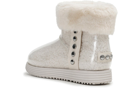 CafèNoir Donna Tronchetto in pvc con pelliccia sintetica C1DV9020 Panna