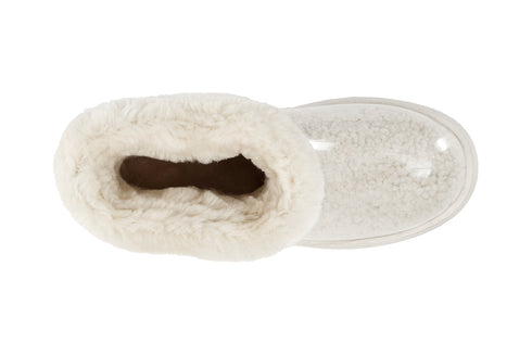 CafèNoir Donna Tronchetto in pvc con pelliccia sintetica C1DV9020 Panna