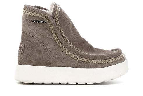 CafèNoir Donna Tronchetto in pvc con pelliccia sintetica C1DZ6010 Sabbia