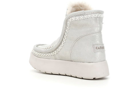 CafèNoir Donna Tronchetto in pelle scamosciata glitterata C1DZ6020 Platino