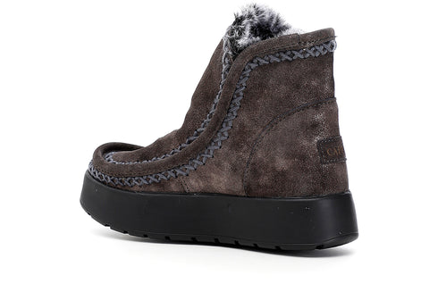 CafèNoir Donna Tronchetto in pelle scamosciata glitterata C1DZ6020 Peltro