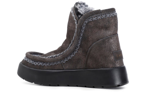 CafèNoir Donna Tronchetto in pelle scamosciata glitterata C1DZ6110M011 Peltro