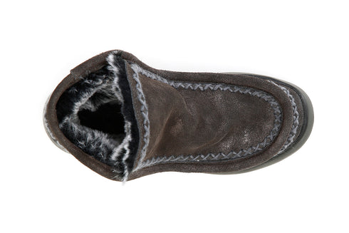 CafèNoir Donna Tronchetto in pelle scamosciata glitterata C1DZ6110M011 Peltro