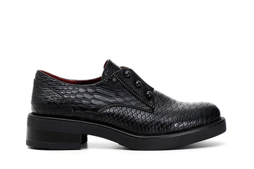 CafèNoir Donna Derby con elastico in similpelle stampa pitone C1EA8680 Nero
