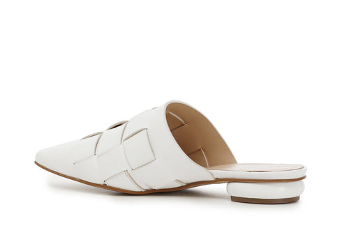 CafèNoir Donna Sabot in pelle intrecciata a mano C1ED2260W001 Bianco