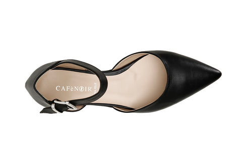CafèNoir Donna Ballerina in nappa con laccio e fibbia C1ED4230 Nero