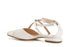 CafèNoir Donna Ballerina in pelle e pelle laminata conlaccio e fibbia C1ED4370W070 Osso / platino