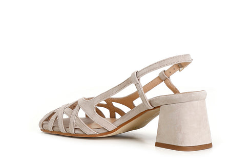 CafèNoir Donna Sandalo gabbia in camoscio C1EL5010M008 Beige