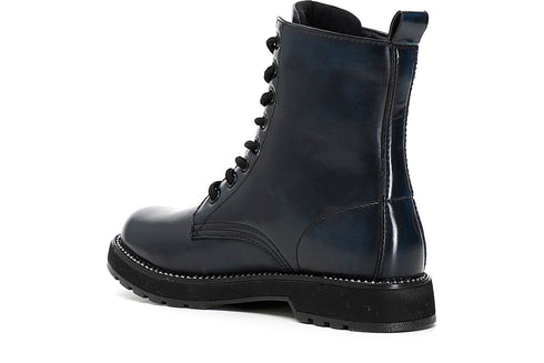 CafèNoir Donna Tronchetto in similpelle con borchie sul guardolo C1FA9000 Blu