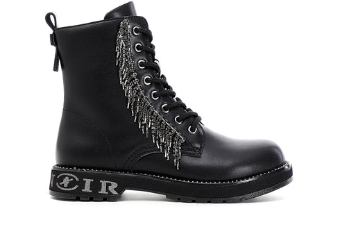 CafèNoir Donna Tronchetto in similpelle con frange strass C1FA9150 Nero