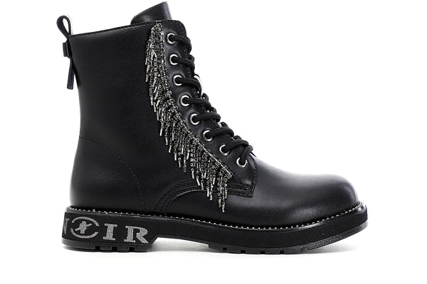 CafèNoir Donna Tronchetto in similpelle con frange strass C1FA9150 Nero