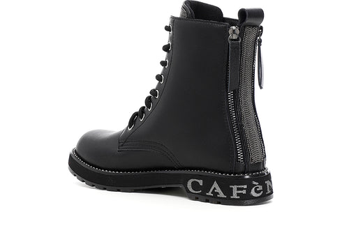 CafèNoir Donna Tronchetto in similpelle con cerniere e accessori C1FA9180 Nero