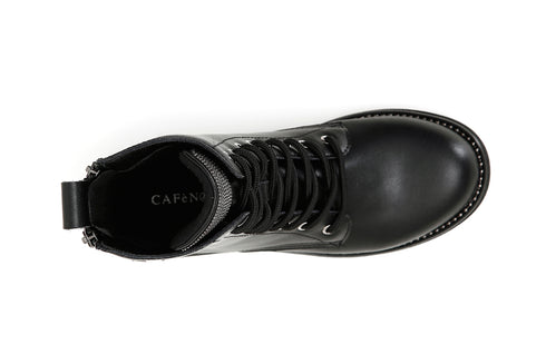 CafèNoir Donna Tronchetto in similpelle con cerniere e accessori C1FA9180 Nero