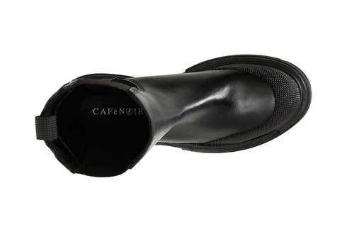 CafèNoir Donna Tronchetto in pelle con elastico e dettagli gommati C1FB1040 Nero