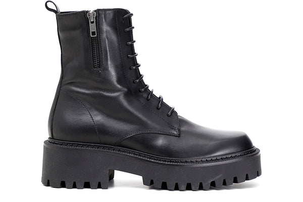 CafèNoir Donna Tronchetto allacciato in pelle C1FC1310 Nero