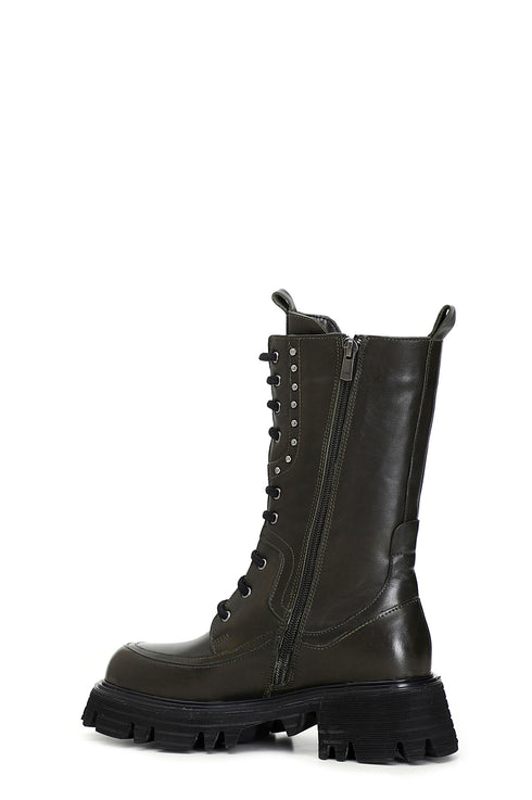 CafèNoir Donna Tronchetto allacciato in pelle C1FC1314G029 Bosco