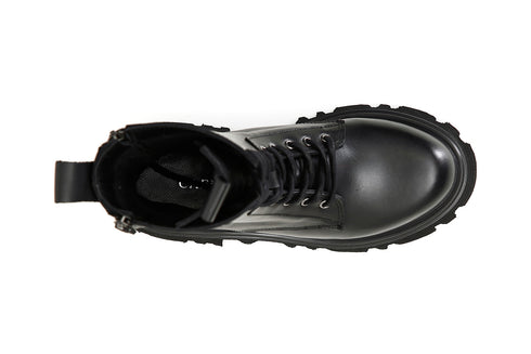 CafèNoir Donna Tronchetto allacciato in pelle con logo C1FC1315N001 Nero