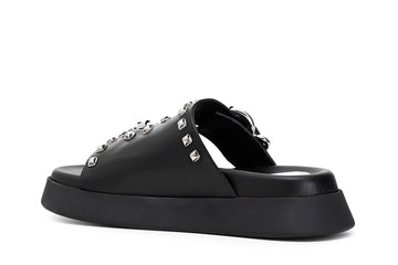 CafèNoir Donna Ciabatte 2 fibbie in pelle C1FF1210N001 Nero