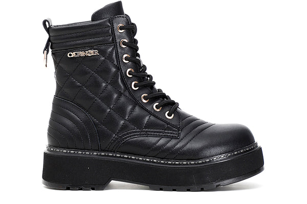 CafèNoir Donna Tronchetto in similpelle con cuciture imbottite C1FF9140 Nero