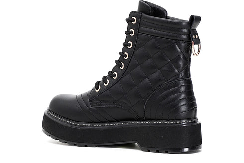 CafèNoir Donna Tronchetto in similpelle con cuciture imbottite C1FF9140 Nero