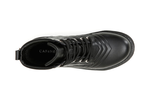 CafèNoir Donna Tronchetto in similpelle con cuciture imbottite C1FF9140 Nero