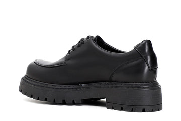 CafèNoir Donna Scarpe allacciate in pelle con vaschetta C1FM1200 Nero