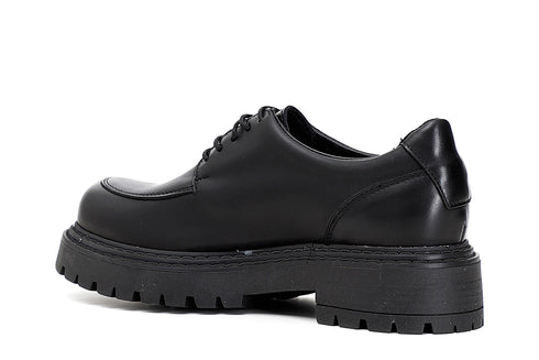 CafèNoir Donna Scarpe allacciate in pelle con vaschetta C1FM1200 Nero