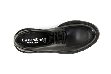 CafèNoir Donna Scarpe allacciate in pelle con vaschetta C1FM1200 Nero