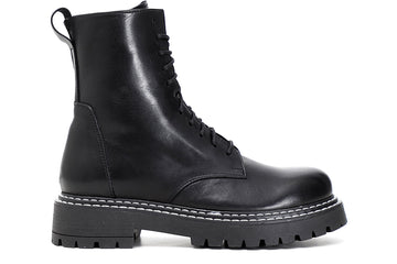CafèNoir Donna Tronchetto in pelle con lacci C1FM1240 Nero