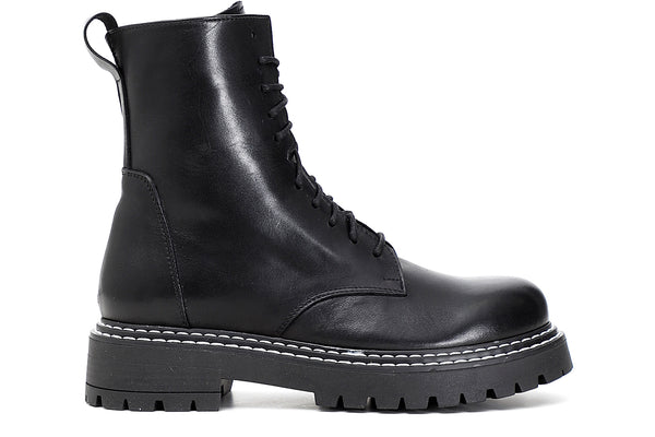 CafèNoir Donna Tronchetto in pelle con lacci C1FM1240 Nero