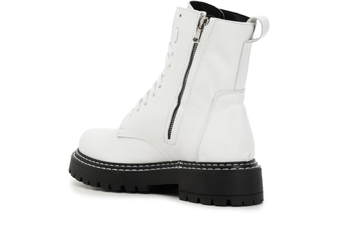 CafèNoir Donna Tronchetto in pelle con lacci C1FM1240 Bianco