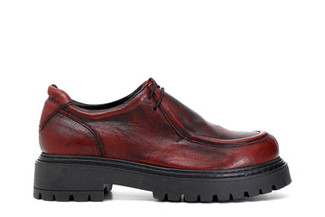 CafèNoir Donna Ingegnere in pelle spazzolata C1FM2230 Bordeaux